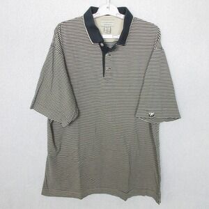 Cutter & Buck XXL Striped Polo Shirt Mens Pima Cotton Golf Casual